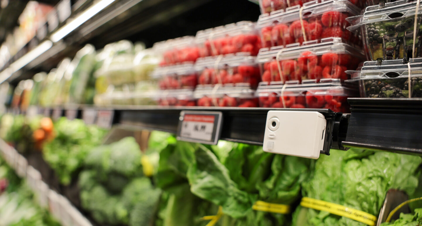 Electronic Shelf Labels in grocery store