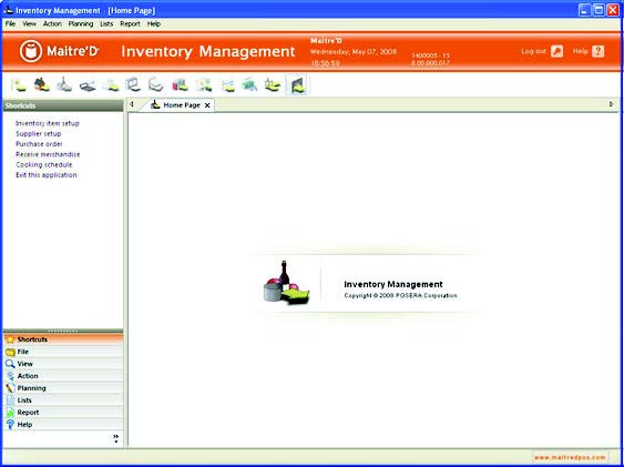 Maitre'D QSR POS System Inventory