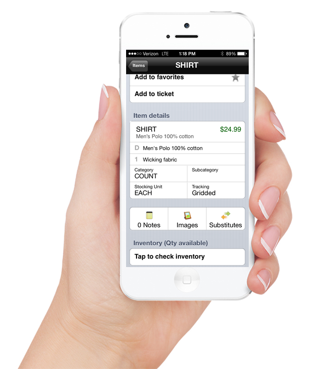 NCR POS System Mobile Inventory
