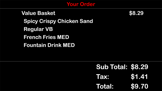 Restaurant Order Confirmation Systems