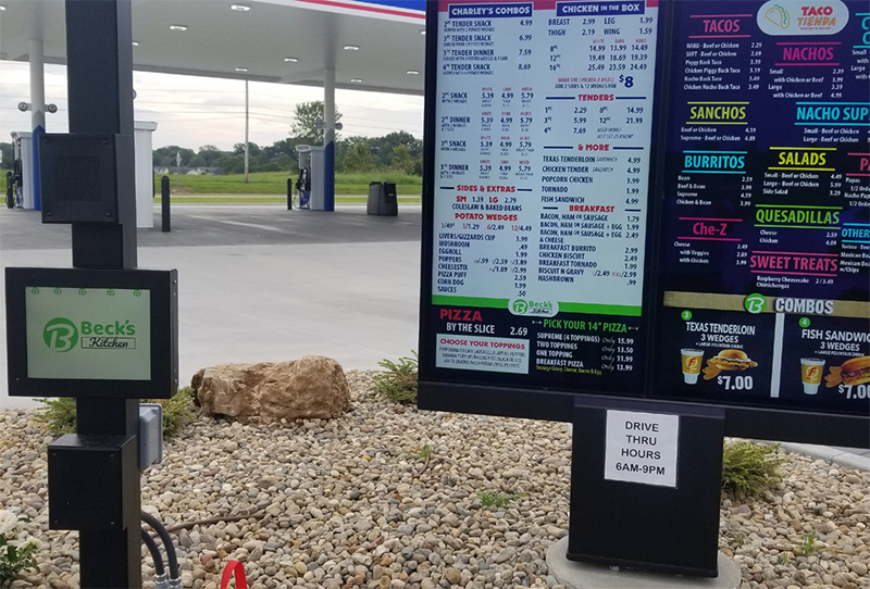 Drive-Thru Boards for Fast Food Restaurants